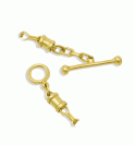 Toggle Clasp with Tube Terminations