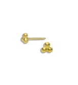 3 Ball Granulation Post Earrings