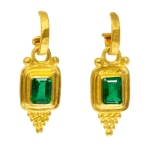 Etruscan  Emerald  Dangle