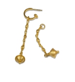 Long Gold Bead Dangle