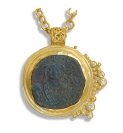 22k Byzantine Coin Pendant #1