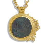 22k Byzantine Coin Pendant #1