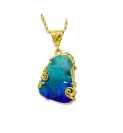 22k  Cradled  Filigree Opal #1