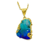 22k  Cradled  Filigree Opal #2