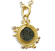 Roman Twin Coin Pendant