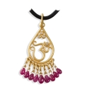 Om Teardrop Pendant A