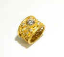 Filigree Bezel Ring Hearts & Arrows