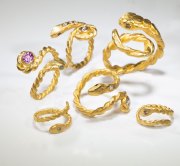 Snake ring collection