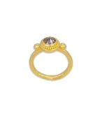 Upside-down Granulation Bezel Ring