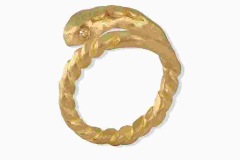 Thick Snake Adjustable Ring